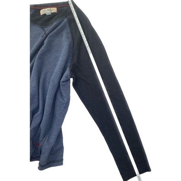 Tommy Bahama Shirt Mens M Blue Long Sleeve Thermal Casual Waffle Knit Cotton Men - Picture 6 of 8